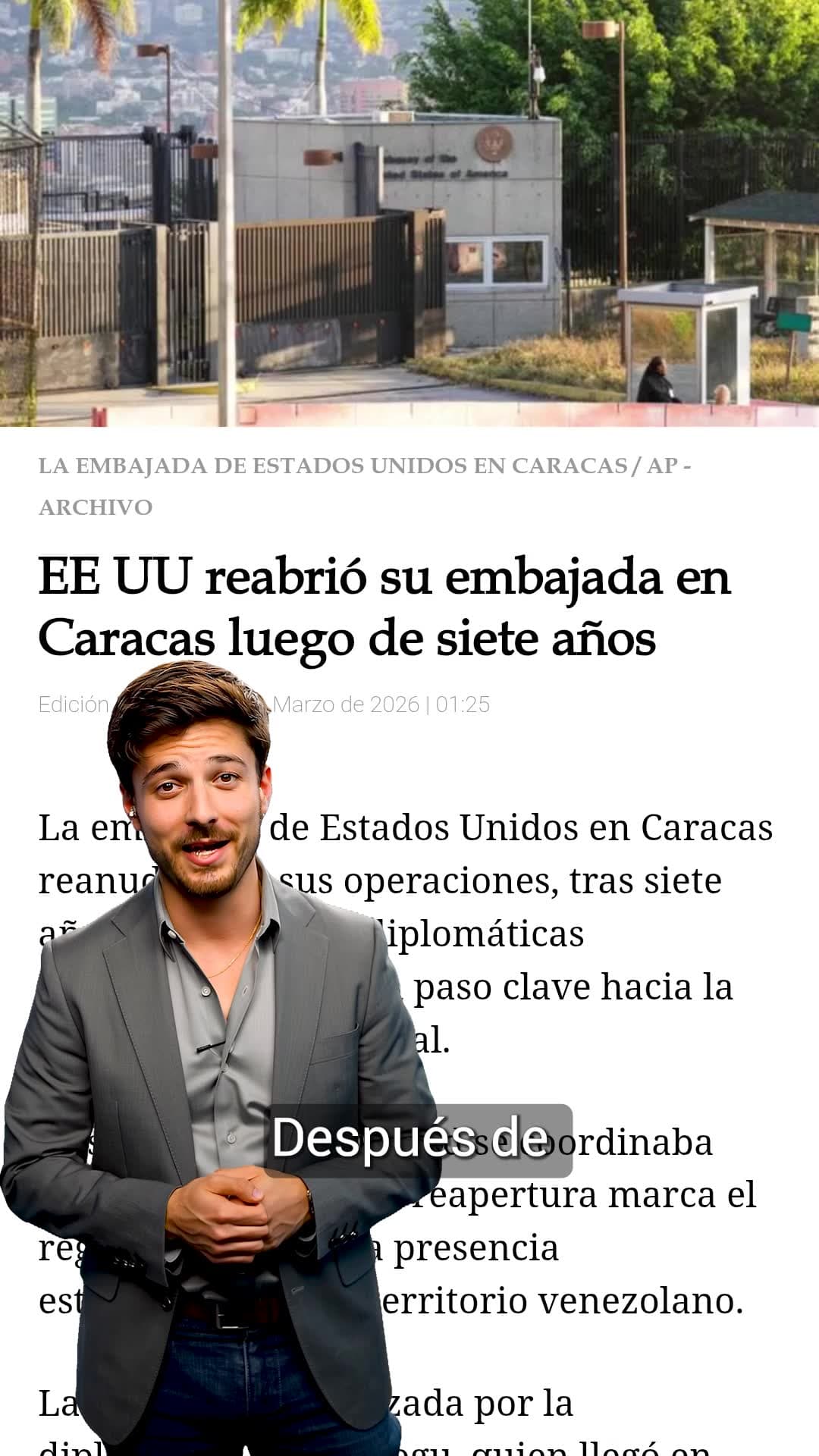 Vídeo vertical de noticia generado por clipnews mostrando un gráfico animado